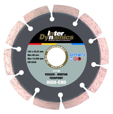 InterDynamics 377126 Voegenfrees Premium - 125 x 22,23mm InterDynamics 377126 Voegenfrees Premium - 125 x 22,23mm