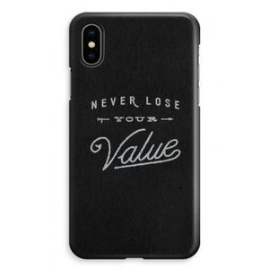 Never lose your value: iPhone XS Max Volledig Geprint Hoesje