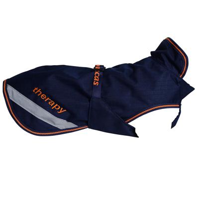 Hondendeken Bucas Therapy 300gr, 75 CM in donkerblauw/oranje Hondendeken Bucas Therapy 300gr, 75 CM in donkerblauw/oranje