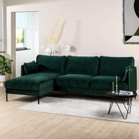 Haluta Hoekbank Esteban – 255 x 157 x 85 cm – Groen – Links - thumbnail