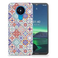 Nokia 1.4 TPU Siliconen Hoesje Tiles Color - thumbnail