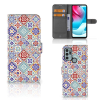 Motorola Moto G60s Bookcase Tiles Color