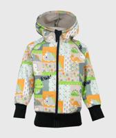 Waterproof Softshell Hoodie Smiley Dino - thumbnail