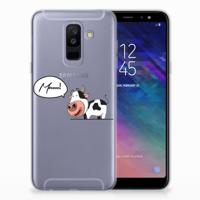 Samsung Galaxy A6 Plus (2018) Telefoonhoesje met Naam Cow