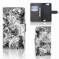 Telefoonhoesje met Naam Huawei Ascend G7 Skulls Angel