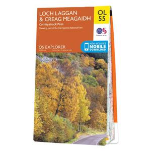 Wandelkaart - Topografische kaart OL55 OS Explorer Map Loch Laggan & C