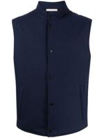 Corneliani Gilet met enkele rij knopen - Blauw