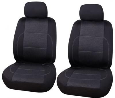 Carpoint stoelhoezenset Paris uni polyester zwart 4 delig Carpoint stoelhoezenset Paris uni polyester zwart 4 delig