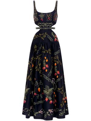 Agua By Agua Bendita Maxi-jurk met borduurwerk - Zwart Agua By Agua Bendita Maxi-jurk met borduurwerk - Zwart