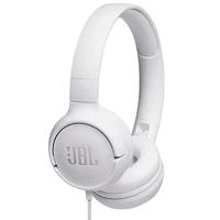 JBL Tune500 - On-ear koptelefoon met bekabeling - Lichtgewicht en opvouwbaar - Comfortabele oordopjes - Met handsfree bediening - Ingebouwde microfoon - Wit