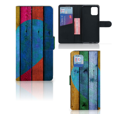 OPPO Find X3 Pro Book Style Case Wood Heart - Cadeau voor je Vriend OPPO Find X3 Pro Book Style Case Wood Heart - Cadeau voor je Vriend