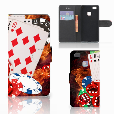 Huawei P9 Lite Wallet Case met Pasjes Casino Huawei P9 Lite Wallet Case met Pasjes Casino