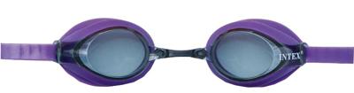 Intex Zwembril Pro Racing siliconen paars one size