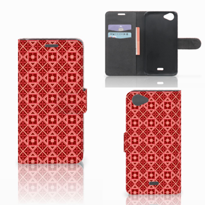 Wiko Rainbow Jam Telefoon Hoesje Batik Rood