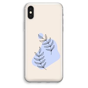 Leaf me if you can: iPhone XS Max Transparant Hoesje