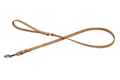 Beeztees Cork - Hondenriem - Leer - Naturel - 110 cm x 12 mm