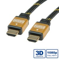 ROLINE GOLD HDMI HighSpeed Kabel met Ethernet, M-M, 15 m - thumbnail