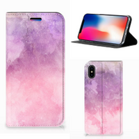 Bookcase Apple iPhone X | Xs Pink Purple Paint - thumbnail