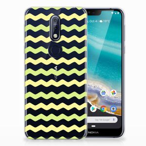 Nokia 7.1 TPU bumper Waves Yellow