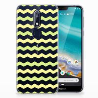 Nokia 7.1 TPU bumper Waves Yellow - thumbnail