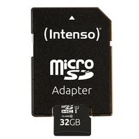 Intenso 32GB microSDHC Performance microSD-kaart 32 GB Class 10 UHS-I Waterdicht - thumbnail