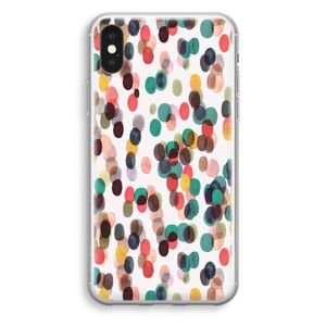 Tropical Dots: iPhone X Transparant Hoesje