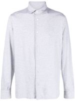 Fedeli chemise boutonnée à col italien - Gris