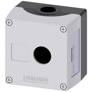 Siemens 3SU1851-0AA00-0AB1 Lege behuizing 1 inbouwplaats, Voor bodembevestiging (l x b x h) 89.4 x 85 x 64 mm Zonder markering Grijs 1 stuk(s)