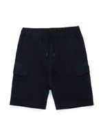 Diesel Kids short à logo brodé - Noir