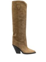 ISABEL MARANT bottes Lomero 90 mm en daim - Tons neutres - thumbnail