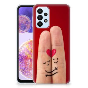 Samsung Galaxy A23 Silicone Back Cover Liefde - Origineel Romantisch Cadeau