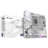 GIGABYTE Z890M AORUS ELITE WIFI7 ICE-moederbord - Ondersteunt Intel Core Ultra (Serie 2) CPU's, 12+1+2 fasen VRM, tot 8800MHz DDR5 (OC), 1xPCIe 5.0 + 2xPCIe 4.0, Wi-Fi 7, 2.5GbE LAN, Thunderbolt 4
