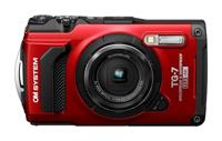 OM SYSTEM Tough TG-7 digitale camera, rood, 12MP, waterdicht, schokbestendig, onderwater- en macrofotografiemodi, 4K-video, 4x-groothoek-zoomlens (opvolger van de Olympus TG-6)