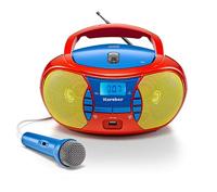 Karcher RR 5026 Draagbare CD Radio - Kleurrijke Kinder-Boombox met CD-speler, FM-radio, USB & Microfoon - Batterij/Netvoeding