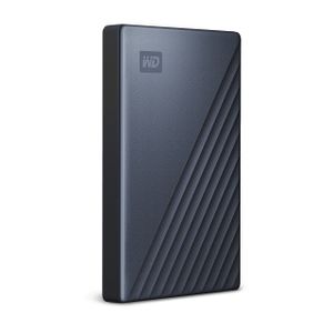 WD My Passport Ultra 5 TB Externe harde schijf (3,5 inch) USB 3.2 Gen 1 (USB 3.0) Blauw WDBFTM0050BBL-WESN