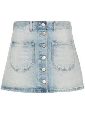 Courrèges Denim mini-rok - Blauw