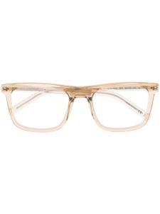 Saint Laurent Eyewear lunettes de vue à monture carrée transparente - Marron