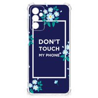 Samsung Galaxy M13 4G | M23 Anti Shock Case Flowers Blue DTMP - thumbnail