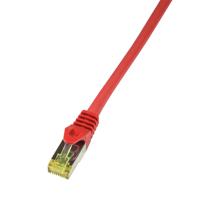 LogiLink CQ5064S RJ45 Netwerkkabel, patchkabel CAT 6A S/FTP 3.00 m Rood Vlambestendig, Halogeenvrij, Snagless 1 stuk(s)