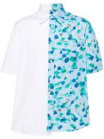 Marni chemise en coton à fleurs - Bleu