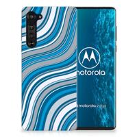 Motorola Edge TPU bumper Waves Blue