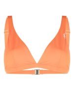 Sporty & Rich haut de bikini triangles à logo imprimé - Orange