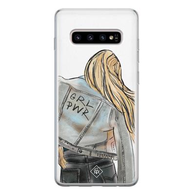 Samsung Galaxy S10 siliconen hoesje - GRL PWR Samsung Galaxy S10 siliconen hoesje - GRL PWR