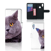 Xiaomi Redmi Note 7 Telefoonhoesje met Pasjes Kat