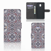 Samsung Galaxy J7 (2018) Bookcase Flower Tiles