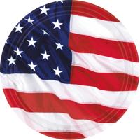 Amscan feestborden USA 26,7 cm 8 stuks
