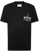 Philipp Plein t-shirt à col v - Noir