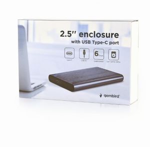 Gembird EE2-U3S-6-GR behuizing voor opslagstations HDD-/SSD-behuizing Aluminium 2.5"