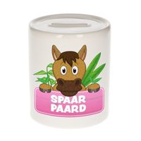 Kinder spaarpot met paarden print 9 cm - thumbnail