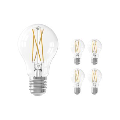 Voordeelpak 5x Calex Smart Tuya Wifi E27 Peer Filament 7W 806lm - 818-830 Afstembaar Wit | Dimbaar - Vervangt 60W Voordeelpak 5x Calex Smart Tuya Wifi E27 Peer Filament 7W 806lm - 818-830 Afstembaar Wit | Dimbaar - Vervangt 60W